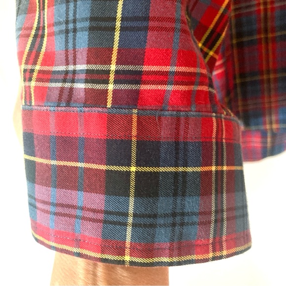 Ralph Lauren Blake Fit Red Plaid Button Down Oxford Shirt Size XL - Picture 4 of 5
